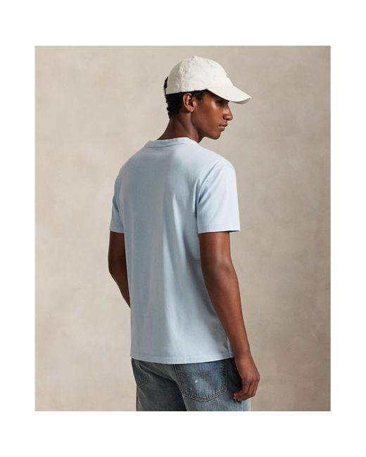 Maglietta Polo Bear Custom Slim-Fit di Polo Ralph Lauren in Blue da Uomo