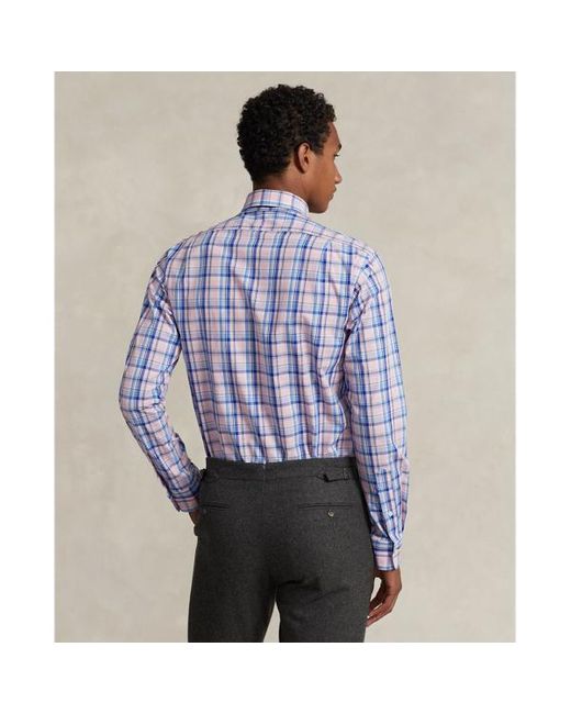 Polo Ralph Lauren Custom-Fit Hemd aus Stretchpopeline in Blue für Herren