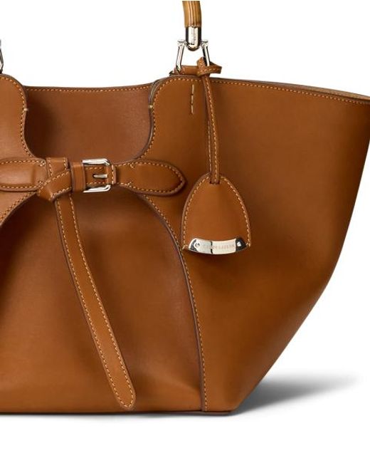 Ralph Lauren Brown The Ralph Calfskin Tote