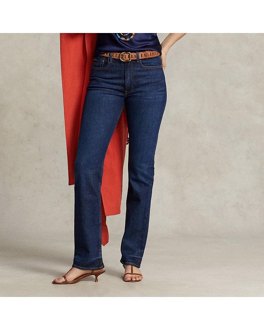Ralph Lauren Blue High-rise Straight Jean