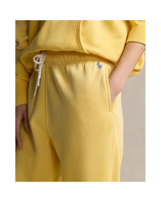 Polo Ralph Lauren Yellow Leichte Sporthose aus Fleece