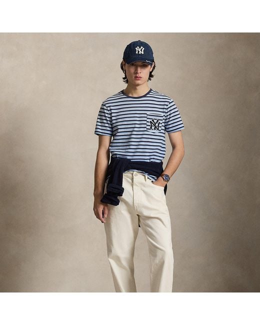 Polo Ralph Lauren Blue Polo Ralph Lauren Lauren Yankees T-Shirt for men