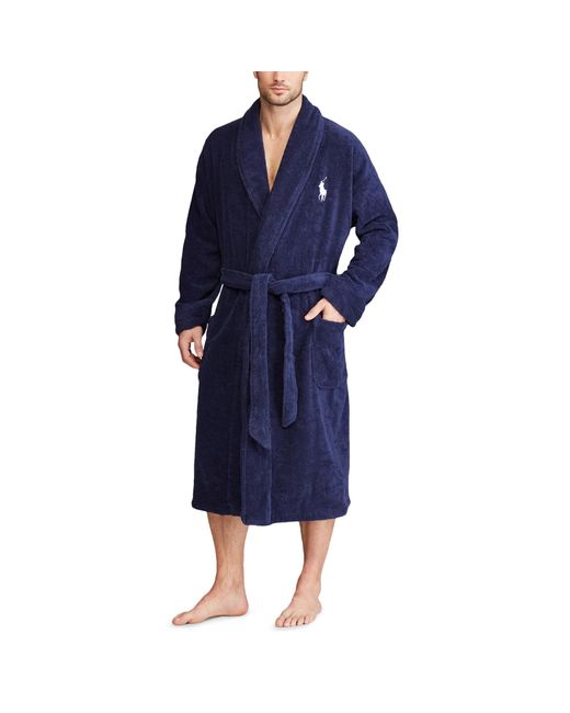 Big pony cotton terry robe Clearance