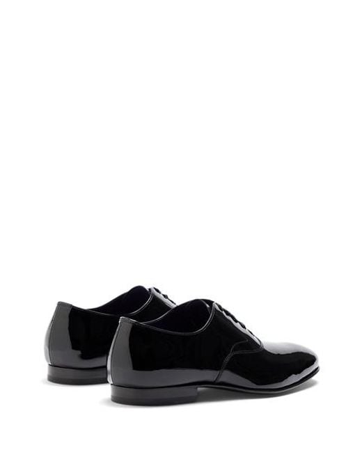 Ralph Lauren Black Paget Patent Calfskin Shoe for men