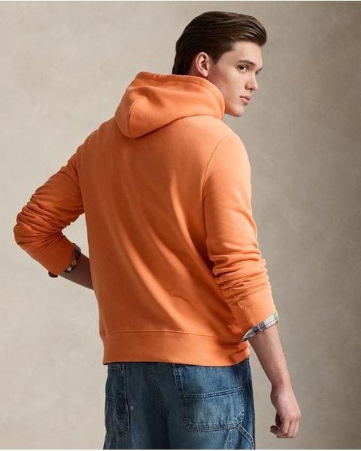 Polo Ralph Lauren Orange Polo Bear Fleece Hoodie for men