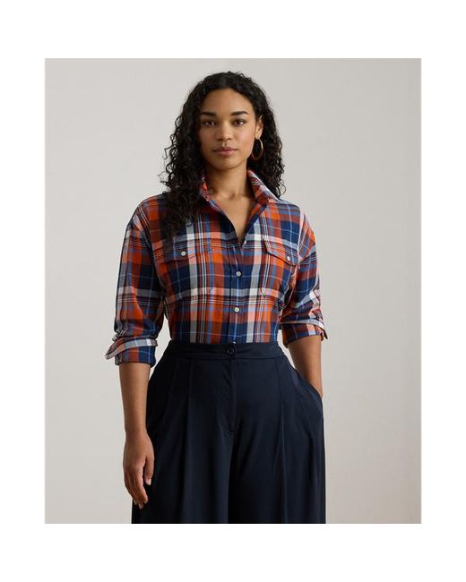 Ralph Lauren Blue Ralph Lauren Plaid Cotton Twill Shirt
