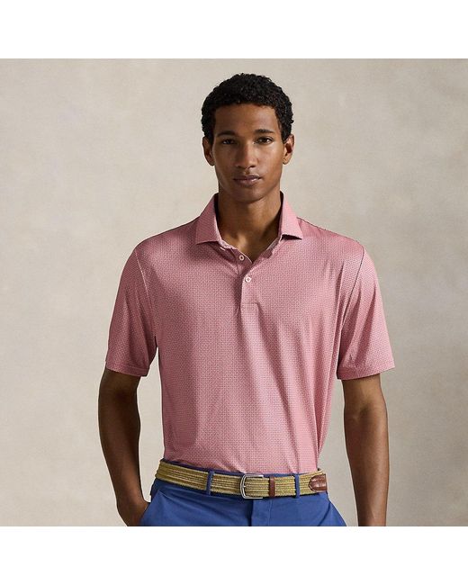 Ralph Lauren Pink Ralph Lauren Classic Fit Performance Polo Shirt for men