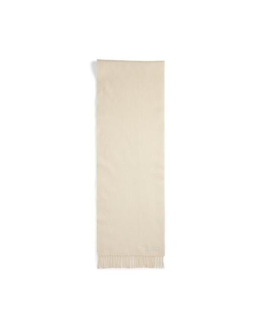 Ralph Lauren Natural Ralph Lauren Fringe-Trim Cashmere Scarf