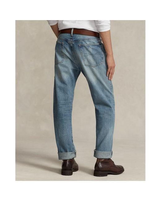 Polo Ralph Lauren Blue Vintage Classic Fit Distressed Jean for men