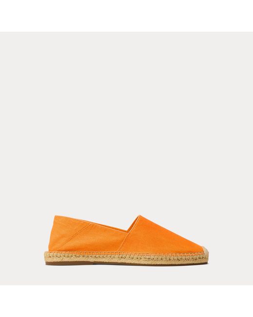Polo Ralph Lauren Orange Cevio Washed Canvas Espadrille for men