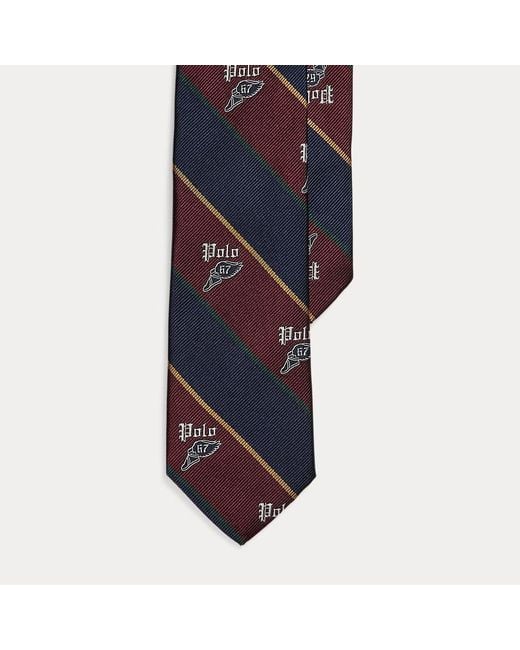 Polo Ralph Lauren Blue Ralph Lauren Boy's Striped Silk Repp Club Tie for men
