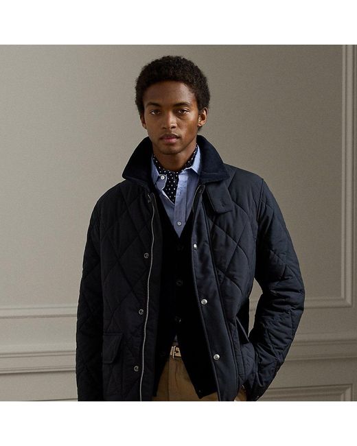 Ralph Lauren Carleton Gewatteerd Donsjack in het Black voor heren