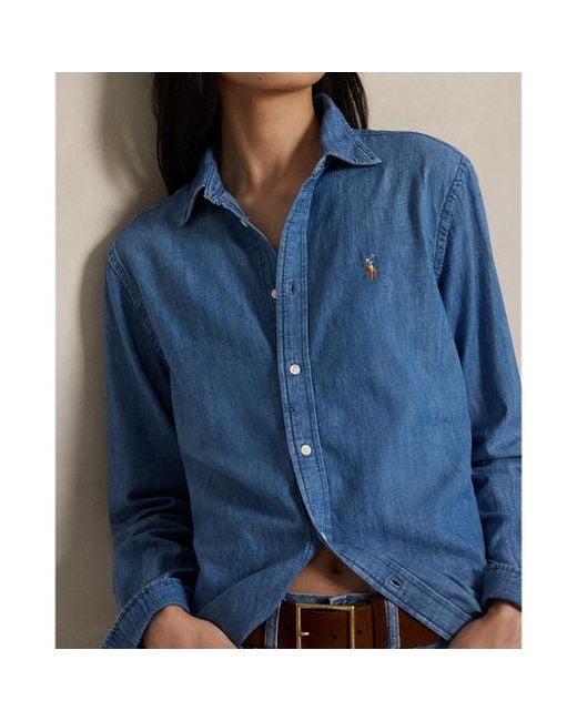 Ralph Lauren Blue Classic Fit Denim Shirt