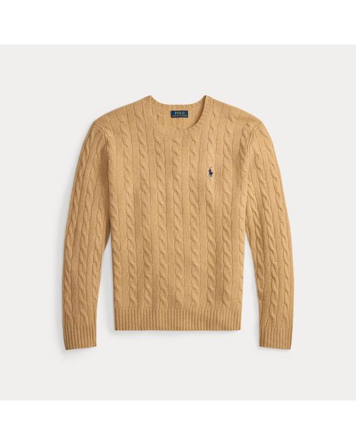 Polo Ralph Lauren Natural Cable-knit Wool-cashmere Jumper for men