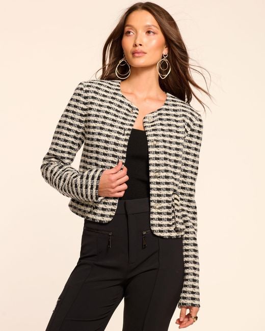 Ramy Brook Black Thomas Tweed Jacket