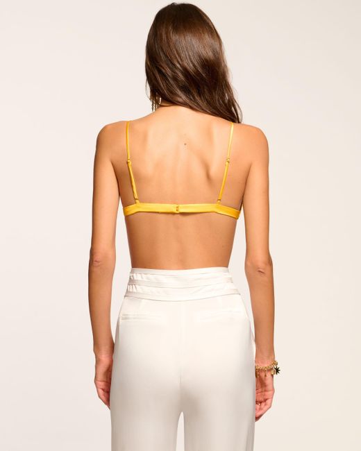 Ramy Brook Orange Mellanee Sequin Bra Top