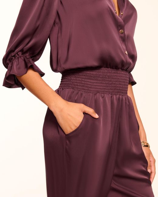 Ramy Brook Multicolor Dina Short Sleeve Button Down Jumpsuit