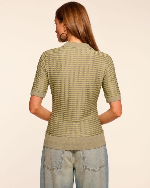 Ramy Brook Green Valentina Short Sleeve Knit Top