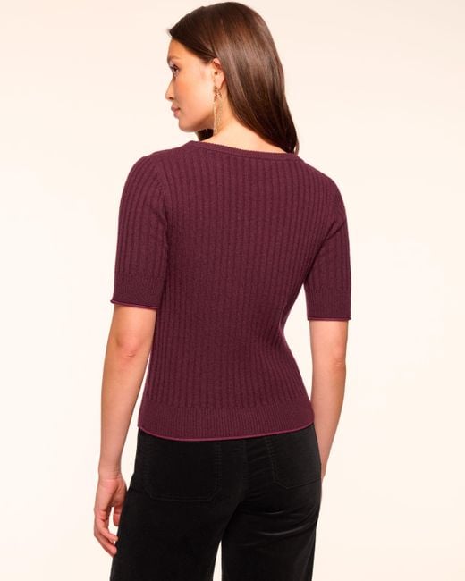 Ramy Brook Brown Elliot Cashmere T-Shirt
