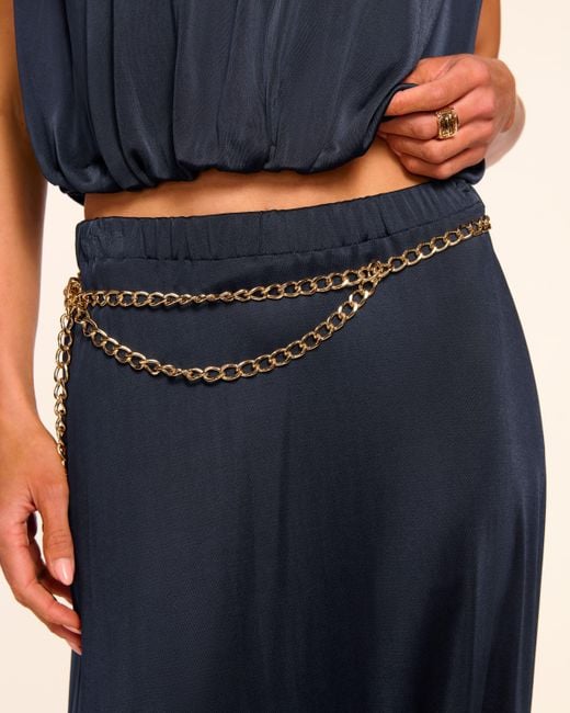 Ramy Brook Blue Chris Jersey Maxi Skirt