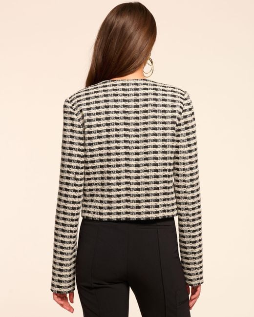 Ramy Brook Black Thomas Tweed Jacket