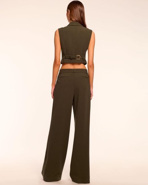 Ramy Brook Brown Leslie Pleated Wide Leg Pant