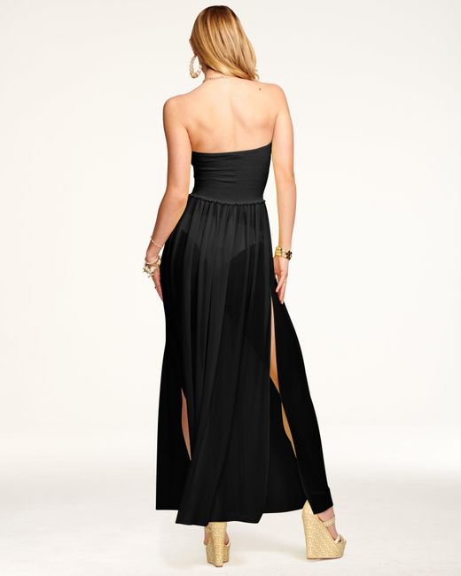 Ramy Brook Black Calista Coverup Maxi Dress