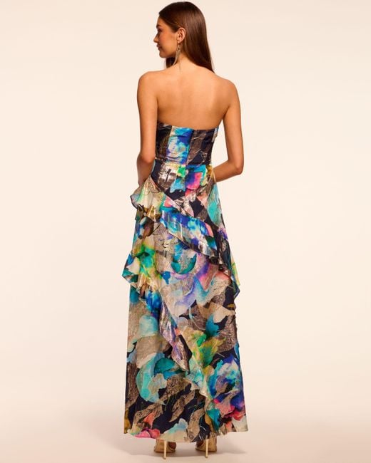 Ramy Brook Multicolor Dominika Strapless Jacquard Gown