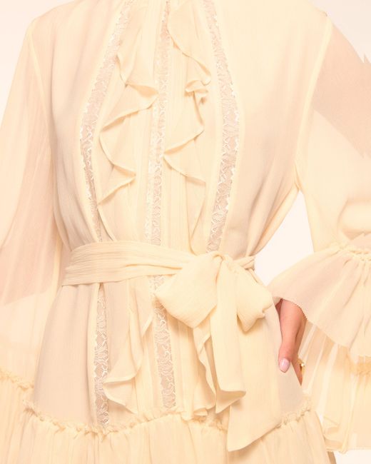 Ramy Brook Claudia Silk Chiffon Ruffle Tiered Mini Dress