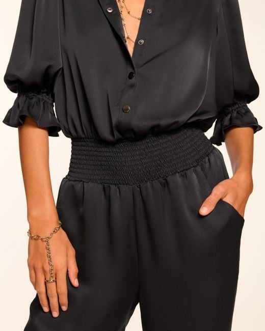 Ramy Brook Multicolor Dina Short Sleeve Button Down Jumpsuit