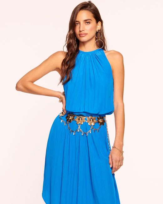 audrey smocked midi dress product info and reviews Audrey Smocked Waist Sleeveless Midi Dress (Women)