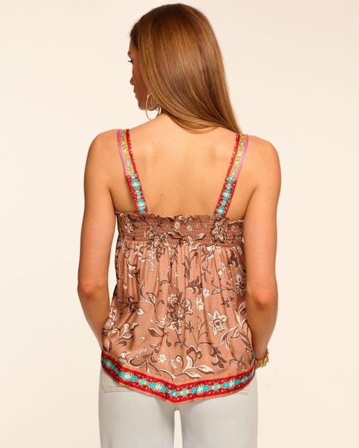 Ramy Brook Multicolor Vera Tie-Front Tank Top