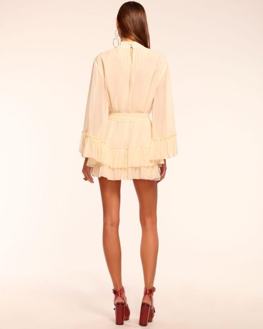 Ramy Brook Claudia Silk Chiffon Ruffle Tiered Mini Dress