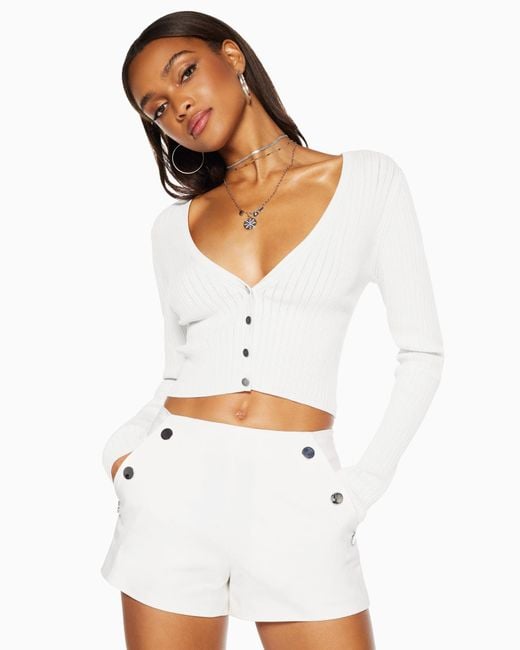 Ramy Brook White Drew Mini Short