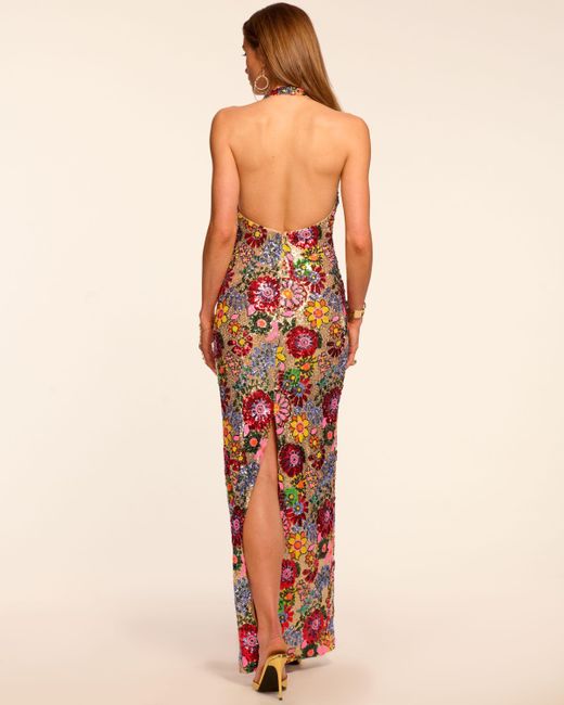 ramy brook reyna sequin halter maxi dress Ramy Brook | Dresses | Ramy Brook Reyna Abstract Sequined Halterneck Gown Elegant Brown Maxi Dress