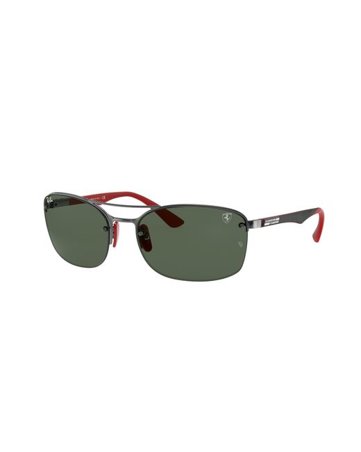 Ray-Ban Rb3617m Scuderia Ferrari Collection Sunglasses Frame Green Lenses for men