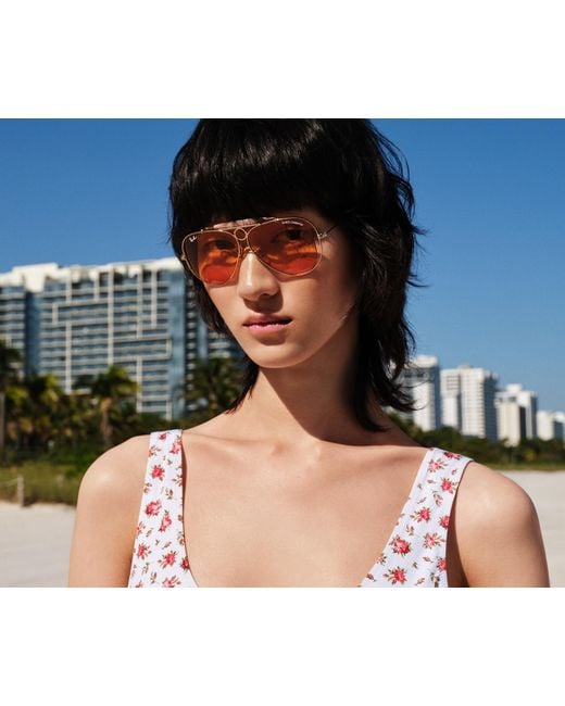 Ray-Ban The Shooter By Dolce&gabbana Sunglasses Frame Orange