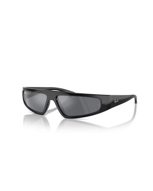 Izaz bio-based gafas de sol montura gris lentes Ray-Ban de color Black