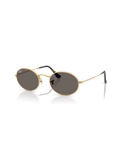 Ray-Ban Black Rb3547n Oval Flat Lens Sunglasses
