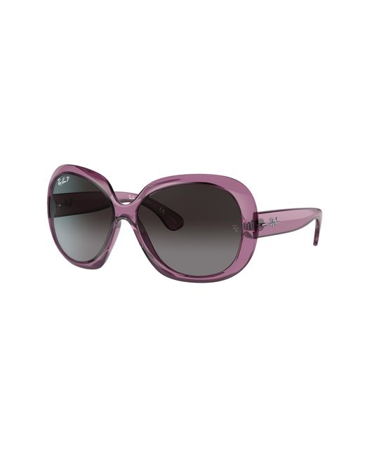 Ray-Ban Jackie Ohh Ii Transparent Sunglasses Violet Frame Grey Lenses  Polarized 60-14 in Purple | Lyst