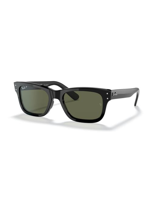 Ray-Ban Black Rb2283 Mr. Burbank Rectangular Sunglasses for men
