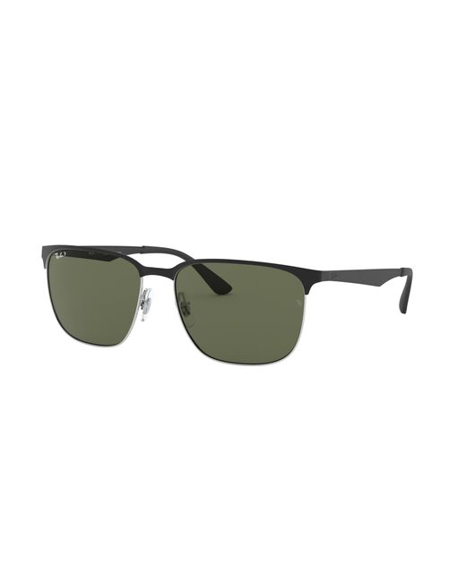 Ray-Ban Rb3569 Sunglasses Black Frame Green Lenses Polarized 59-17