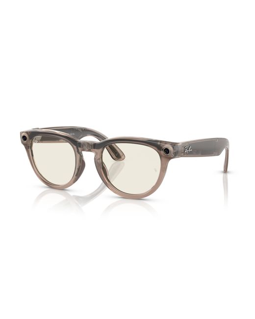 Ray-Ban Black Ai Glasses | Meta Low Bridge Fit Headliner Frame Green Lenses Facebook Glasses