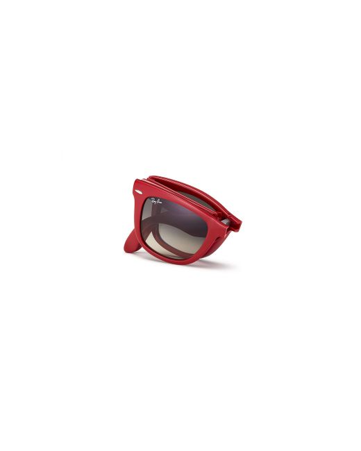 Ray-Ban Wayfarer Folding Classic in Red | Lyst