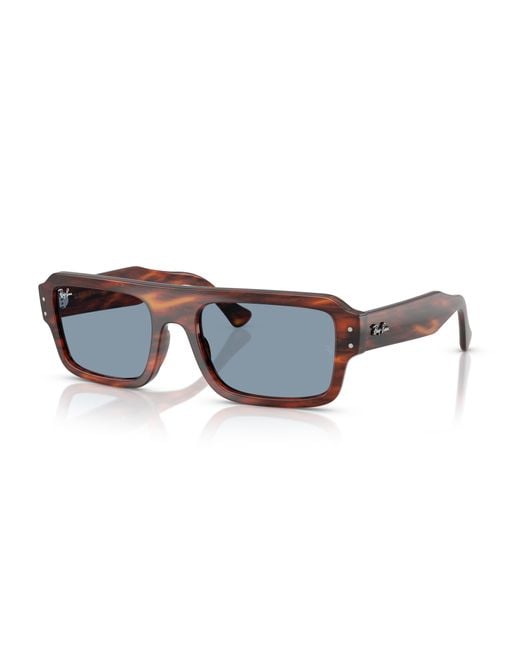 Ray-Ban Black Lukas bio-based sonnenbrillen fassung blau glas