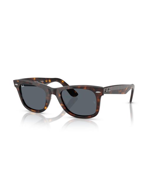 Ray-Ban Black Original Wayfarer Classic Sunglasses Frame Blue Lenses
