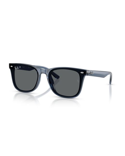 Ray-Ban Black Rb4420 Fourth Of July Limited Sunglasses Frame Grey Lenses Polarized