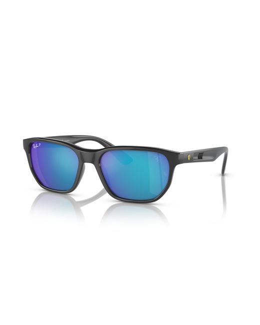 Ray-Ban Black Sunglass Rb4404m Scuderia Ferrari Collection for men