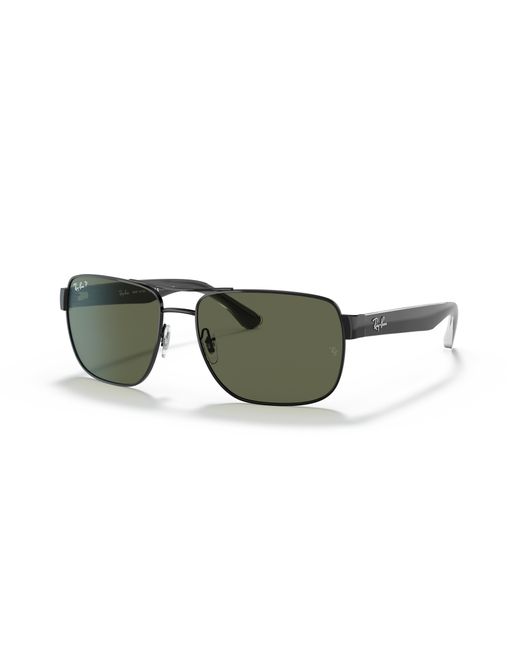 Ray-Ban Black Rb3530 Sunglasses Frame Green Lenses Polarized for men