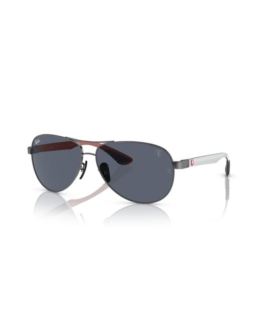 Scuderia ferrari las vegas ltd | rb8331m lunettes de soleil monture verres gris Ray-Ban en coloris Black